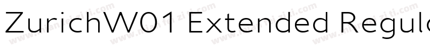 ZurichW01 Extended Regular字体转换